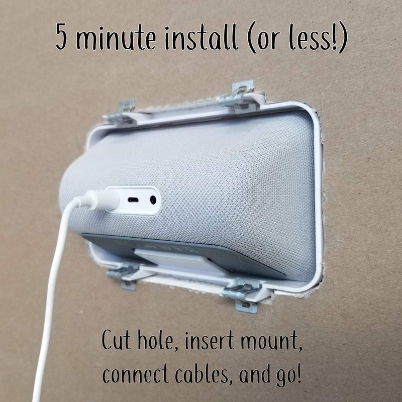 Mount Genie Simple Built-in Show 5 (Gen 1 and Gen 2) Wall Mount: The Perfect Smart Home Command Center | PoE Option Available | Designed in The USA - Image 4